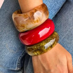 UnfoldSelf Set Of 3 Resin Bangle-picture-4