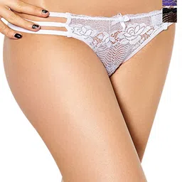 NIMRA FASHION Pack Of 3 Laced Bikini Briefs EPN-04095-WBP-3C-White-Black-Purple-picture-24