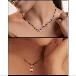 Anouk Pack of 2 Brass Mangalsutra image 1