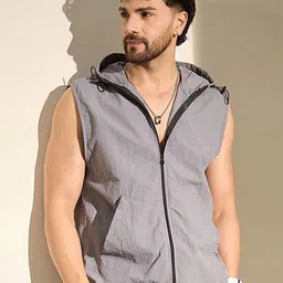 FUGAZEE Hooded Windcheater Sporty Jacket-image-7