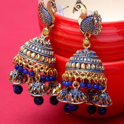 Anouk Dome Shaped Jhumkas Earrings-14