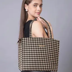 Women Black, White Messenger Bag-image-15