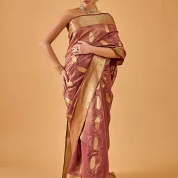 dhartii Woven Design Zari Pure Silk Chanderi Saree-picture-53