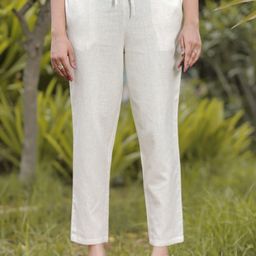 Aramya Women Linen Ethnic Palazzos-image-74
