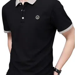 R.Code by The Roadster Life Co. Men Polo Collar T-shirt-image-91
