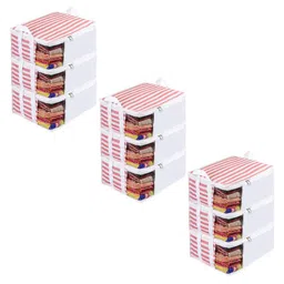 prettykrafts Peach-Coloured Set of 6 Regular Drawer Organiser Organisers image 1