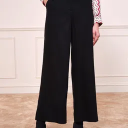 AND Women Relaxed Fit Parallel Trousers-16