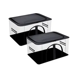 Myntra Elegant Homes Grey 2 Pieces PVC Regular Multi-Utility Organisers-5