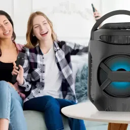 GUGGU Ikka (PORTABLE WIRELESS SPEAKER) With Stereo Sound & 1200mAh Battery W361 10 W Bluetooth Laptop/Desktop Speaker image 3