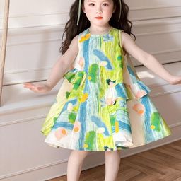 LULU & SKY Floral Print A-Line Dress-image-88