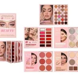 skinplus Multipurpose 5 in 1 makeup book Eyeshadow & FACE & LIPS MULTI - COLOR MAKEUP PALETTE All in one makeup book palette (Beauty eyes all in one) image 4