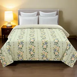 IVAZA Lime Green AC Room Double Bed Microfibre Comforter-image-95