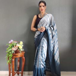 V3 FASHION STUDIO Tie and Dye Ready to Wear Jamdani Saree-image-83
