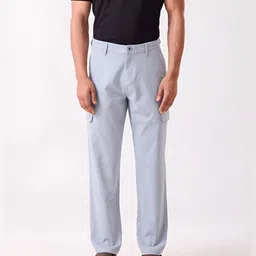 MH&Y Men Relaxed Fit Mid-Rise Cargos Trousers-picture-23