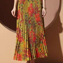 OTABU Floral Printed A-Line Maxi Skirt-picture-23