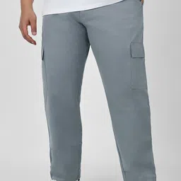 Urbano Plus Men's Light Blue Regular Fit Solid Cargo Chino Pant with 6 Pockets Stretchable-image-71