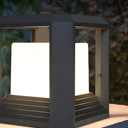 KINIS Grey Modern Shape Gate & Garden Light Outdoor Lamp For Home & Office Entrance-image-16