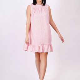 MINGLAY Print A-Line Dress-16