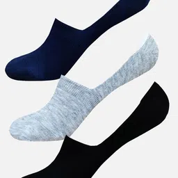 StyFun Men Pack Of 3 Anti-Slip Cotton Shoe Liners Socks-21