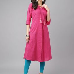 Asparsh Women Striped Daily Cotton Straight Kurta-image-23