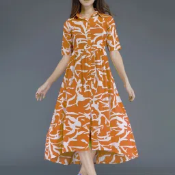 Women Gown Yellow Ankle Length Dress-image-37