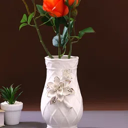TAYHAA Orange 2 Pieces Rose Artificial Flower-image-19