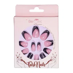 BEROMT Set Of 12 Salon Finish Press On Nail Tip With Application Kit - BFN308FN image 1