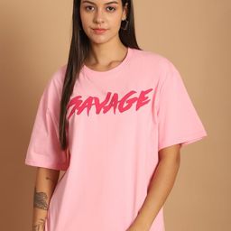 Metronaut Women Graphic Printed Round Neck Cotton Oversized T-shirt-image-110