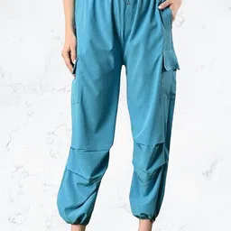 Funday Fashion Women Cargos Trousers-image-12