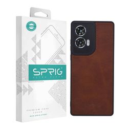 SPRIG Motorola Edge 50 Fusion Matte PU Leather Back Cover-image-52