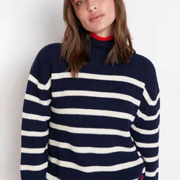 Trendyol Women Striped Pullover-picture-22