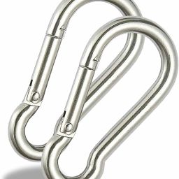 M8x80mm Heavy Duty Safety Lock Cable Attachment,Stainless Steel Spring Snap Hook Carabiner-image-69