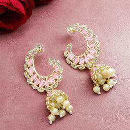 Anouk Geometric Jhumkas Earrings-image-5
