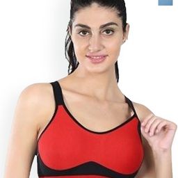 Halfspin Women Pack Of 2 Full Coverage Wired Non Padded Sports Bra-picture-14
