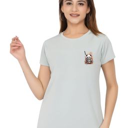 SZN Women Printed Applique T-shirt-image-79