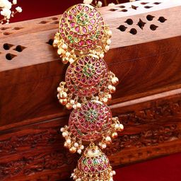 Priyaasi Women Beaded Hair Accessory Set-image-39
