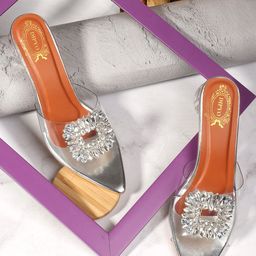 DIPYO Women Embellished Block Heel Sandals-22
