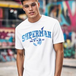 Bewakoof Superman Printed Oversized Pure Cotton T-shirt-image-19