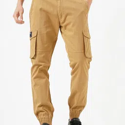 Genoa Men Relaxed Cargos Trousers-image-77