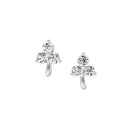 Sparkles Lab Grown Diamond 0.35 Ct IGI Certified Round Shape Earrings 14K White Gold-image-80