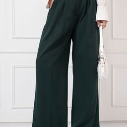 Tokyo Talkies Women Flared Pleated Trouser-picture-40