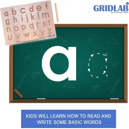 gridlab 4 IN 2 Combo English Alphabet, Number and Patten Board|Capital-Small"ACBD" Board image 4
