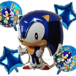 poptheparty Printed sonic foil birthday decoration Balloon-picture-5