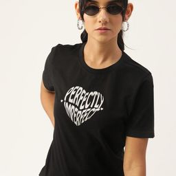 DressBerry Women Printed Slim Fit T-shirt-image-97