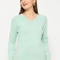 Madame Women V - Neck Pullover Sweater-image-24