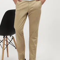 Calvin Klein Jeans Men Slim Fit Mid-Rise Flat-Front Trousers-image-50