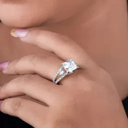 TKRB SALES 925 Silver Rhodium Plated American Diamond Studded Finger Ring-picture-13