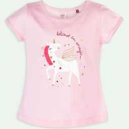 ariel Girls Pack of 2 Graphic Printed Round Neck Cotton T-shirts-picture-17
