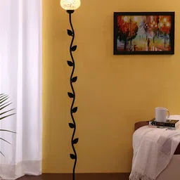 Devansh Black & White Leaf Floor Lamps-picture-6