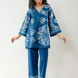 Rustorange Printed Pure Cotton Tunic & Trousers Co-ords-image-3